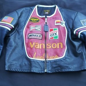 90's era Vanson Star motorcycle jacket 54 XXL